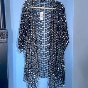 COPY - WHY Dress L/XLBlack & Silver Pearl bejeweled  Jacket o/p$115 never/worn …